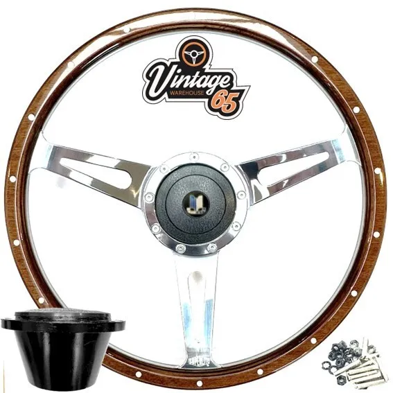 Volante & Boss Ajuste Kit Amplificador Presión 16" Madera Rim Triumph Volcán &