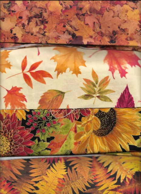 45" 100% cotton novelty fall print fabrics