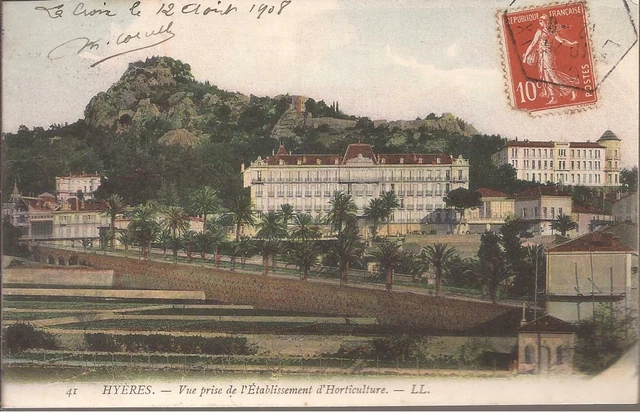 CPA HYERES. LA CROIX. VUE GENERALE.... ECRITE EN 1918..TBE (ref 49)