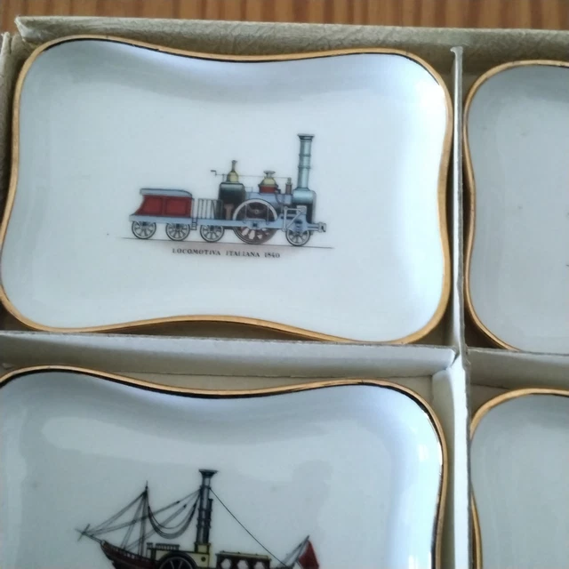 Deux Coupelles Miniatures Limoges Porcelaine, Décor Violettes