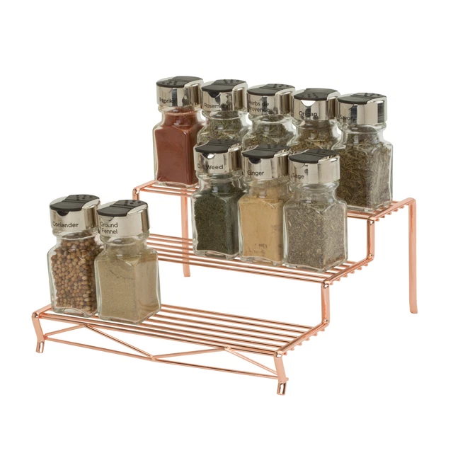 Kitchen Details Geode 3 Tier Spice Rack in Copper