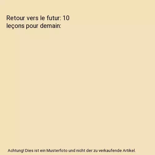 Retour vers le futur: 10 leçons pour demain, Zakaria, Fareed