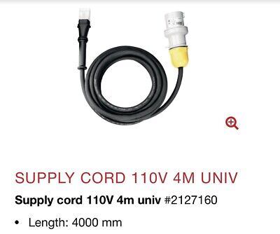 Hilti Hilti Power Supply Cord 110v 4M #2127160 BRAND NEW 