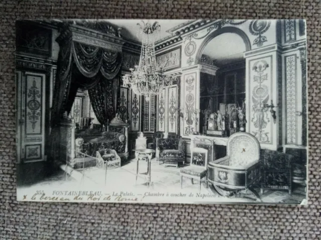 Cpa Fontainebleau Le Palais Chambre À Coucher De Napoléon I Er