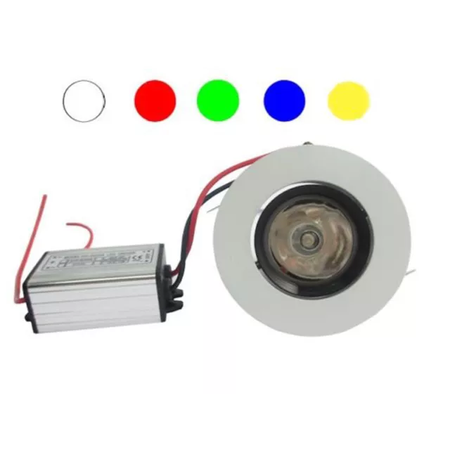 Luminaire À LED À Encastré Élevé Éclat Lumière Blanche Chaud Rouge Vert Bleu