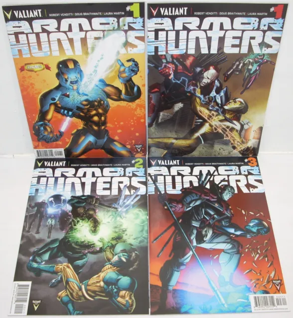 Valiant Comics ARMOR HUNTERS 1-4 (of 4) + Aftermath / Bloodshot & Harbinger 1-3 3
