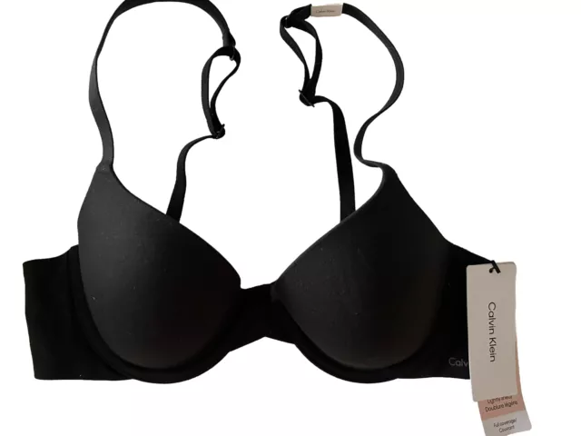 Calvin Klein Women’s Perfectly Fit T Shirt Bra Size 32A Black #3837