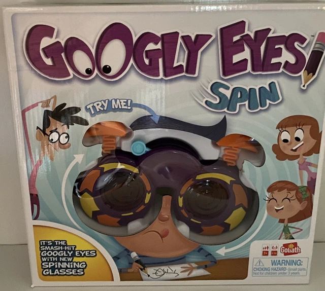 Goliath Googly Eyes Spin - The Classic Googly Eyes Family Drawing Game With Crazy, Vision-Altering Spinning Glasses By , Multi Color