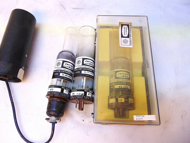 Lot Of 3 Jerrell Ash Cathode Lamps MG, CO & BA Untested - S7177