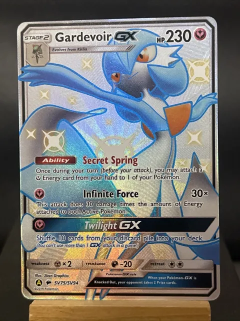 Pokémon Karte Gardevoir GX SV75/SV94 Full Art Secret seltene versteckte Schicksale Neuwertig