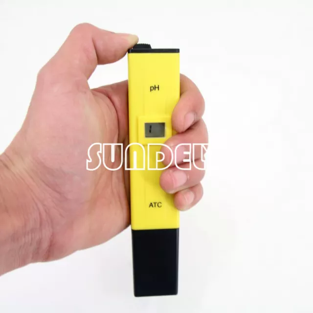 LCD Pocket Digital PH Meter Tester Pen Hydroponics Swimming Food Pool Water Test