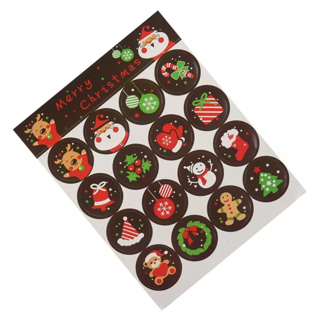 40pcs Christmas Stickers for Envelopes, Scrapbooking, Gift Packaging