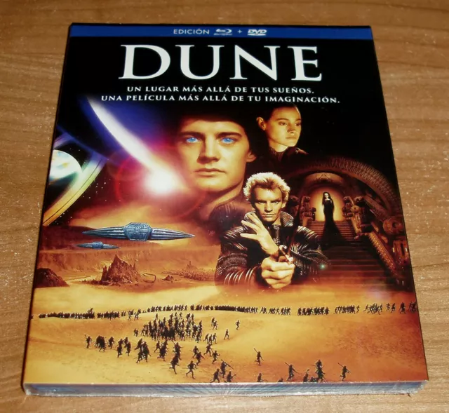 Dune Blu-Ray+Dvd+Booklet 32 Pag. Slipcover Nuevo Precintado Ciencia Ficcion R2