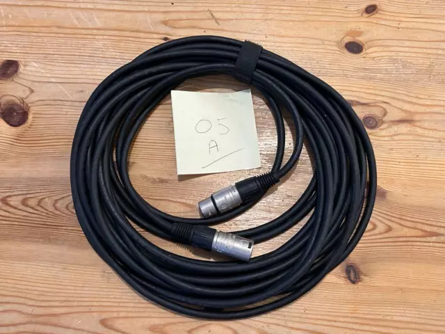 Van Damme Microphone Cable Male to Female XLR Neutrik (Black) - 10m