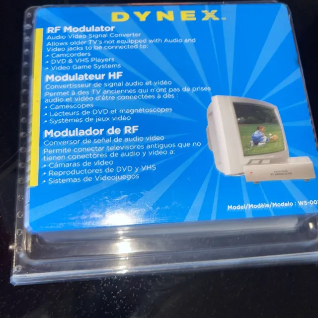DYNEX WS-007 RF Modulator Audio Video Signal Converter - Sealed