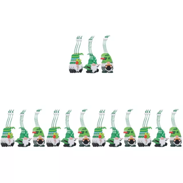 45 Pcs St. Patricks Day Ornament Festival-Anhänger Grünes Dekor Esstisch