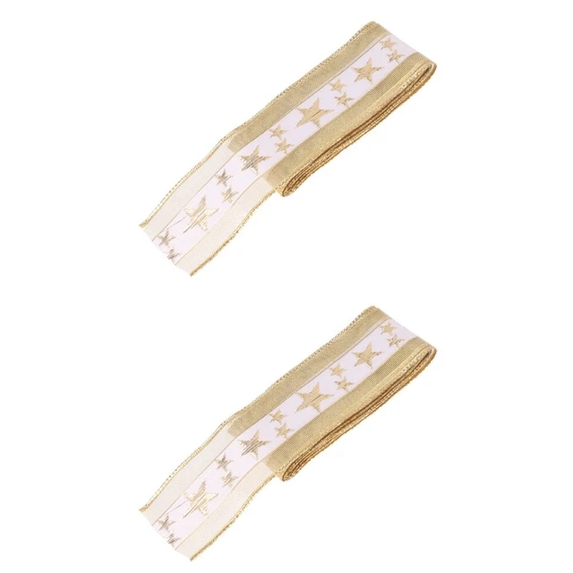 2 rollen Weihnachten Schneeflocke Band Geschenk Verpackung Band