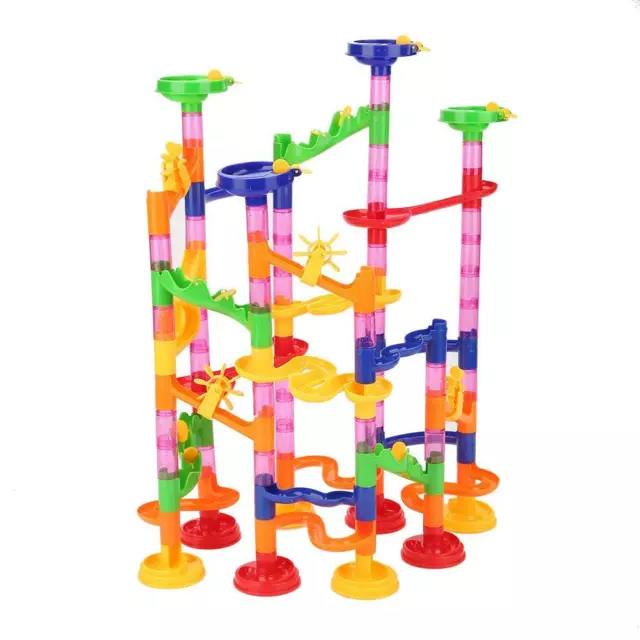 HEEPDD 105PCS Marble Run Set Construction Building Blocks Toys Marble Maze Race