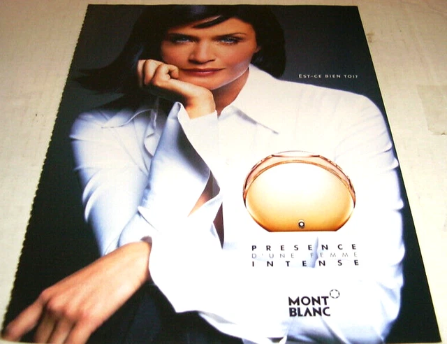 2004 PRESENCE D'UNE FEMME INTENSE PERFUME by MONT BLANC ORIGINAL AD