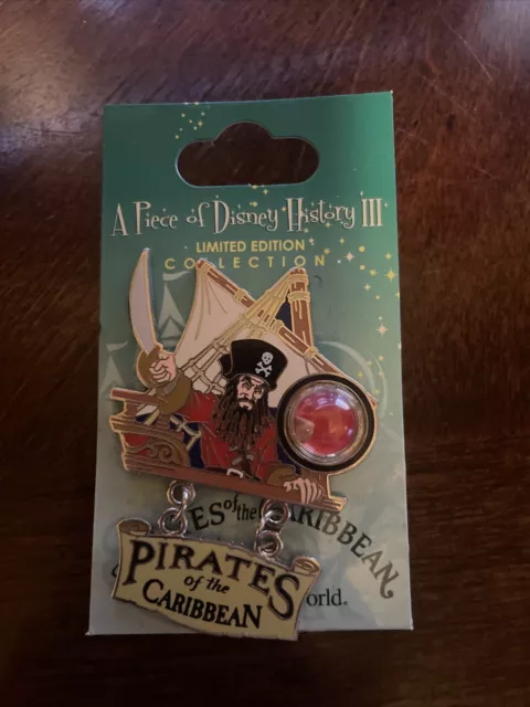 WDW - Pirates Of The Caribbean Piece Of Disney History III Pin 2008 LE 3500