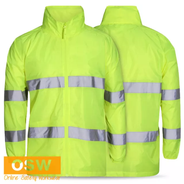 Hi Vis Safety Bio-Motion Adult/Kids Rain Wet Weather Day/Night Reflective Jacket