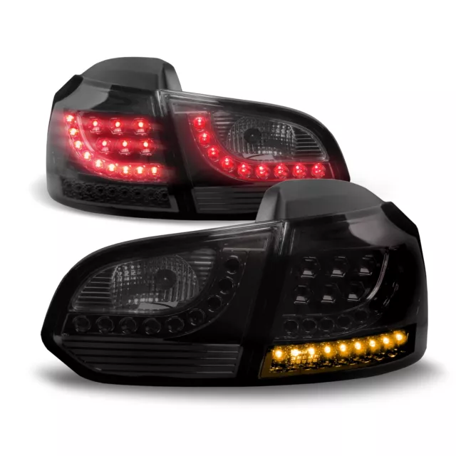 Original lo-Style Luces Traseras LED Negras Fumar Kit para VW GOLF 6 VI MK6 Limo