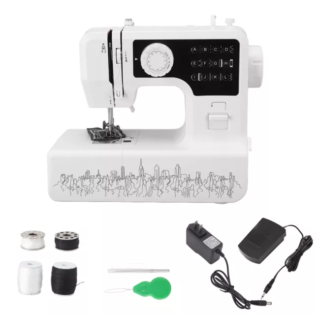 US Plug Mini Sewing Machine Multi Functional Portable Electric Small Sewing J LT