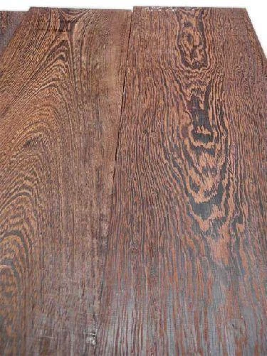 2x Wenge Bois Wengé Panga Vengè 77x18cm 24mm