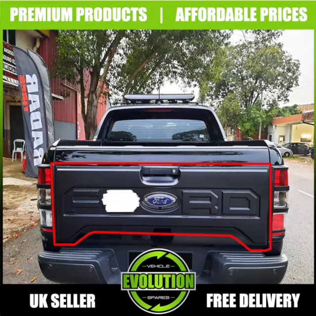 TO FIT Ford Ranger Tailgate Cover Nudge cladding Boot Trim Body 2012-2022