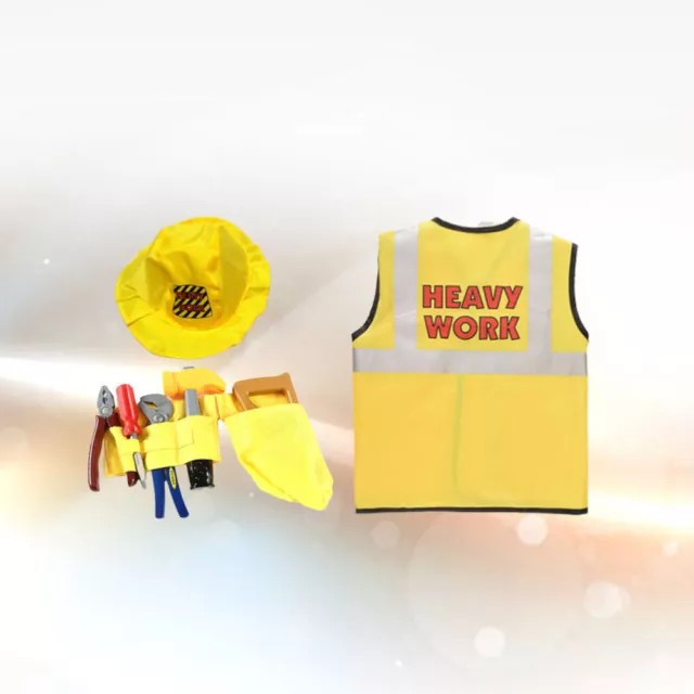 Child Construction Worker Costume for Boys Dress up Clothes