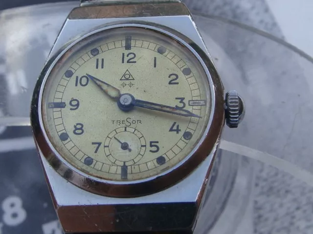 Tresor German WW2 military uhren vintage watch original integrated strap in VGWO