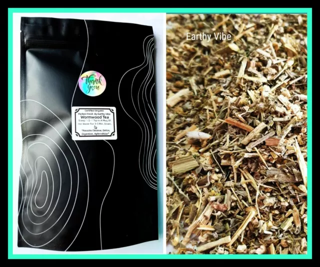 Wormwood ORGANIC Dried Herb Tea ~ For Detox, Immune, Digestion, Parasite Cleanse