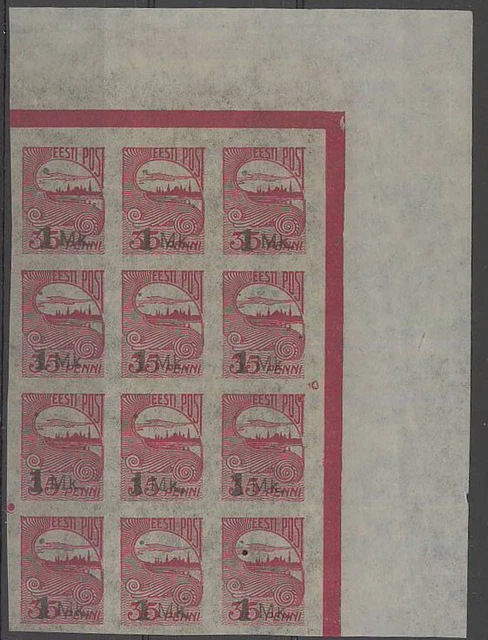 Estland Estonia Mi  19 12-Block ++