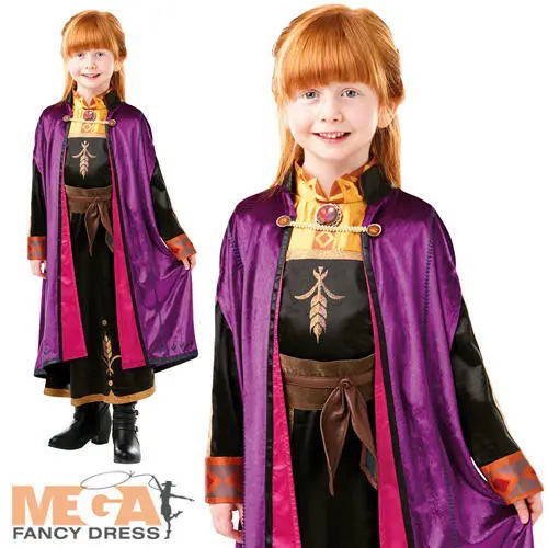 Official Frozen Princess Anna Girls Fancy Dress Disney World Book Day Costume