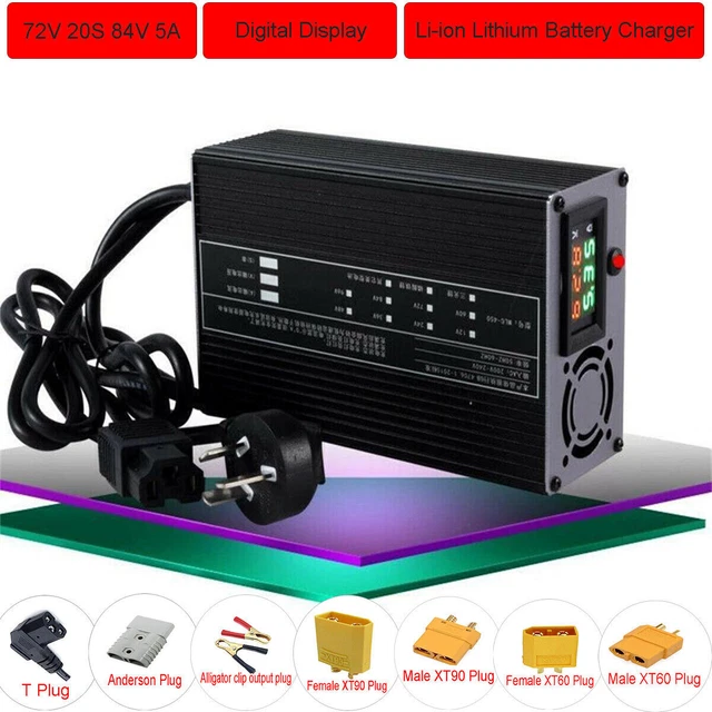 84V 3A Charger 72V Li ion Battery Smart Charger Used for 20S 72V Li ion 84V 3A Charger 72V Li ion Battery Smart Charger Used for 20S 72V Li ion