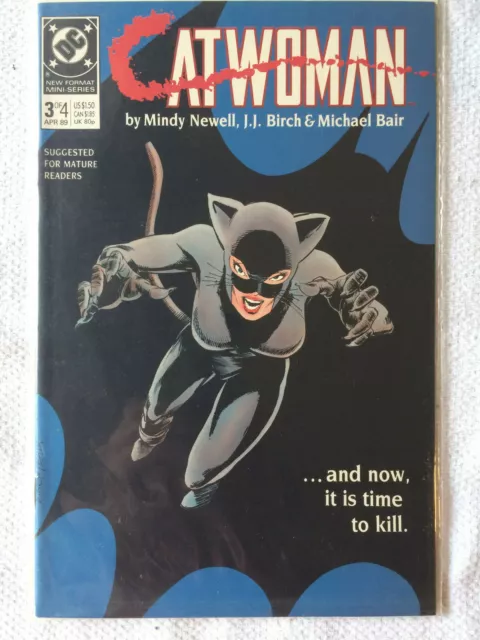 Catwoman #3 (of 4) Mini-Series 1989 VF+/NM DC Comics MA