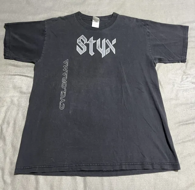 Vintage Styx Cyclorama Double Sided Concert T-Shirt Size Large