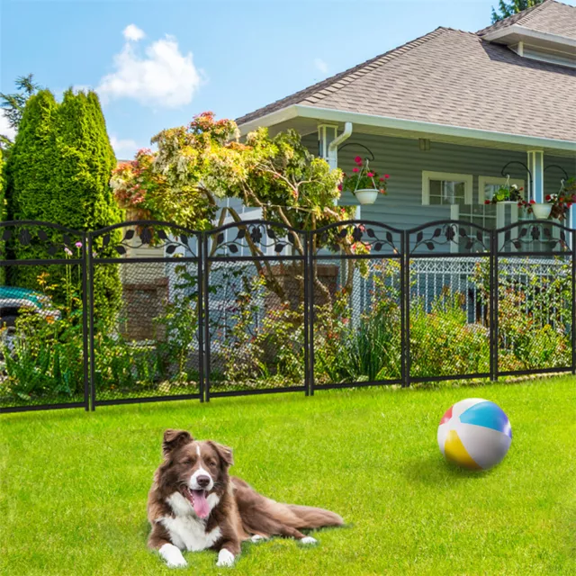 Bingopaw 5X Tall Outdoor Dog Fence Garden Backyard Lawn Border Decorative Panels