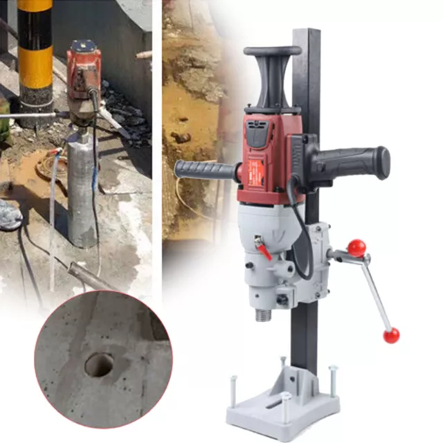 Wet Diamond Concrete Core Drilling Machine W/Stand Press Drill Stand 180mm 2200W
