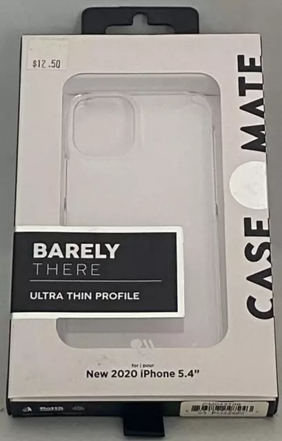 Case-Mate - Barely There - Case iPhone 12 Mini - Ultra Slim - 5.4 Inch - Clear