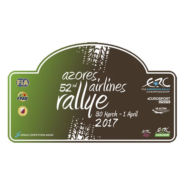 Targa Adesiva Rally Azzorre 2017 Pr149 Motor Rally 52Th Adesivi In Vinile