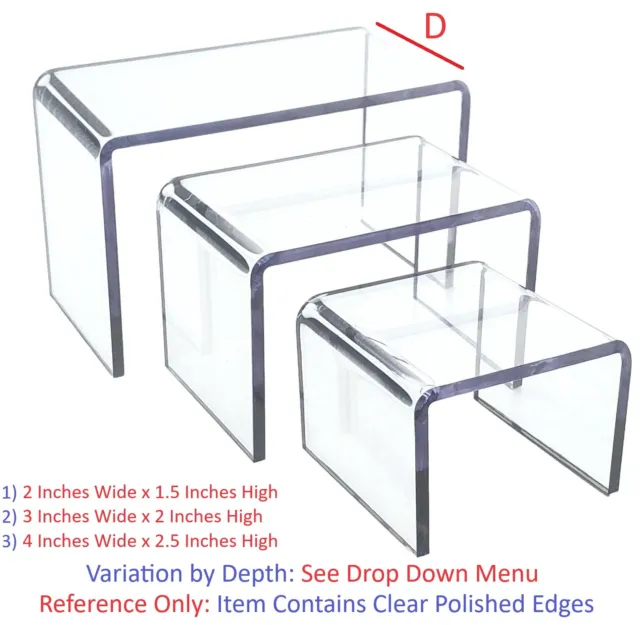 T'z Tagz New Clear Acrylic Risers Showcase Display Stands Collectable Organizers