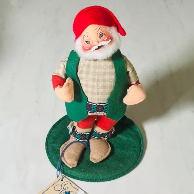 Annalee Christmas Doll NWT 1994  7" Old World Alpine Santa Shepherd Missing Pole