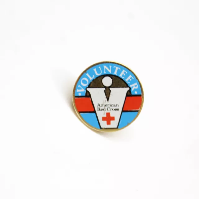 American Red Cross Volunteer Pin Lapel Enamel Collectible