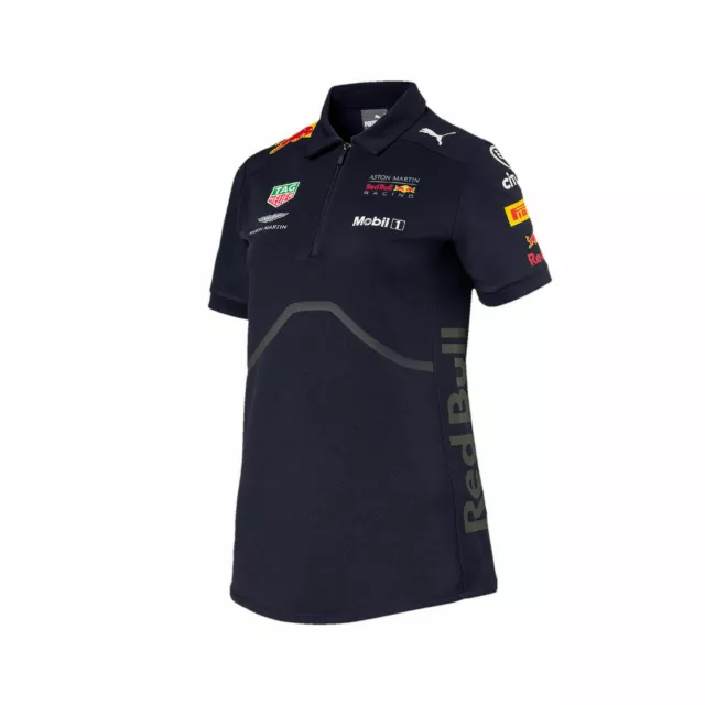 Puma Red Bull Racing F1 Team Damen Poloshirt Blau Gr. XS / M  Ladies Shirt Navy
