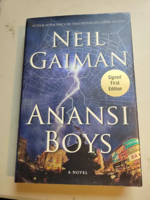 Neil Gaiman Anansi Boys Hardcover 1st/1st Signed Limited New Amazon Series