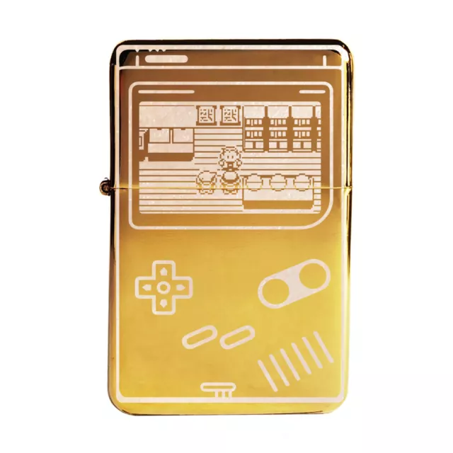 BRAND NEW -  DESIGNED BRUSHED STYLED CIGARETTE PETROL LIGHTER - Console Parody