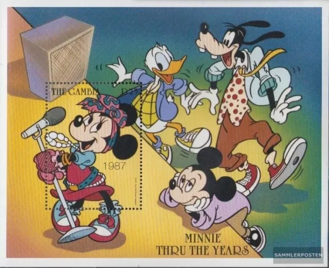 Gambia Block345 (complète edition) neuf avec gomme originale 1997 walt-disney-fi