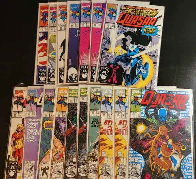 Quasar Marvel Comic Book Lot of 17 Issues CAPULLO