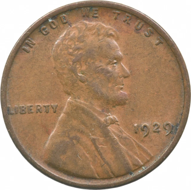 Better 1929 US Lincoln Wheat Cent Penny Coin Collection Lot Set Break *399